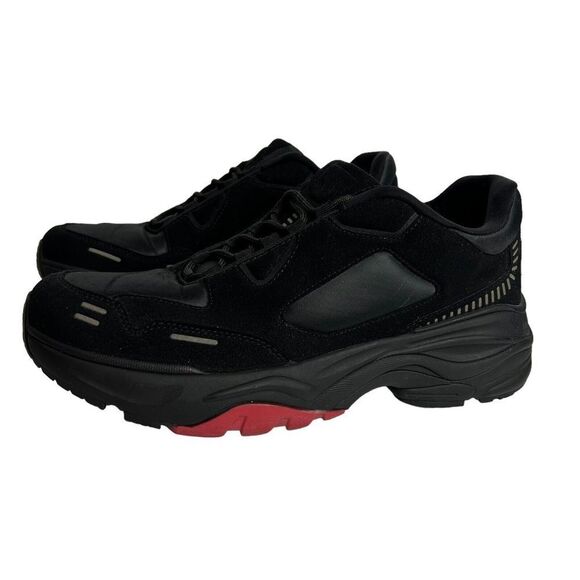 ZARA MAN sneakers Shoes Size EU 43 US 10 Black / Red Lace Up Fashion Casual - Picture 2 of 11